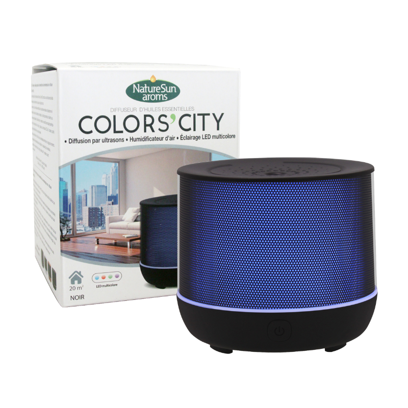 DIFFUSEUR D'HUILES ESSENTIELLES COLOR’S CITY NOIR NATUR'SUN AROMS