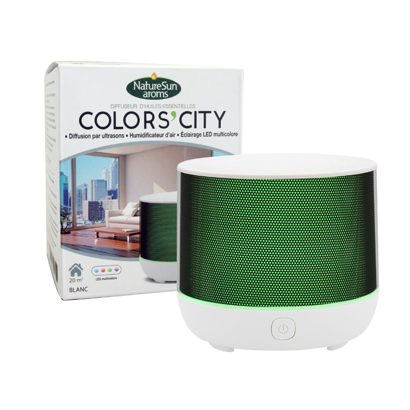 DIFFUSEUR D'HUILES ESSENTIELLES COLOR’S CITY BLANC NATUR'SUN AROMS