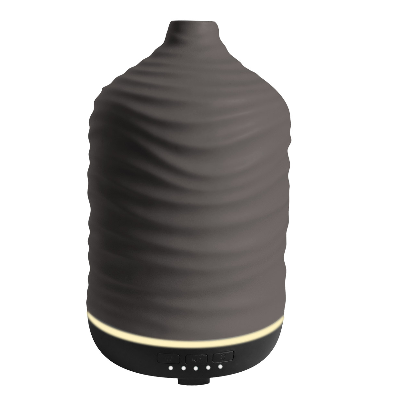 DIFFUSEUR D'HUILES ESSENTIELLES LIVING CÉRAMIQUE GRIS ANTHRACITE NATUR'SUN AROMS