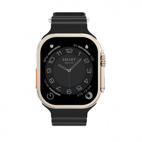 MONTRE CONNECTÉE CADRAN GOLD 2 BRACELETS SILICONE NOIR ET ROSE INWATCH I GOLD ICONIC