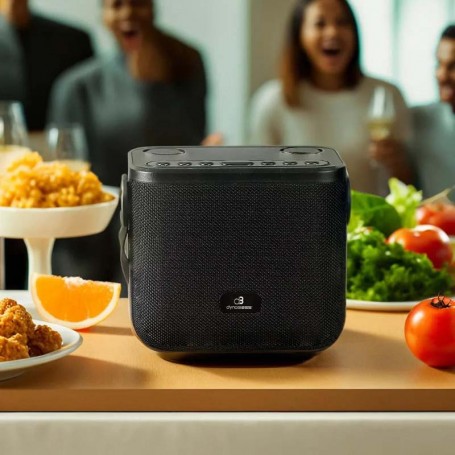 ENCEINTE PORTABLE KARAOKÉ 2 MICROS DBE50 BLACK DYNABASS