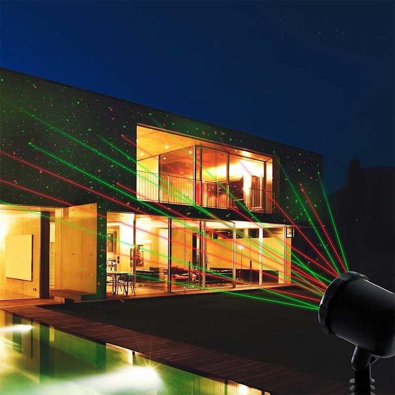 Projecteur laser rouge et vert étanche LASER100 de Wi-Light