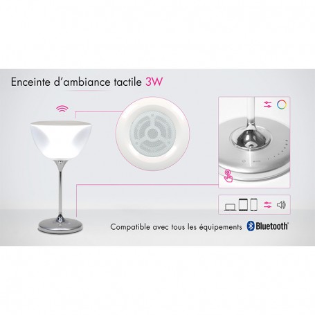 Enceinte bluetooth Lampe d'ambiance ILAMPY Dynabass