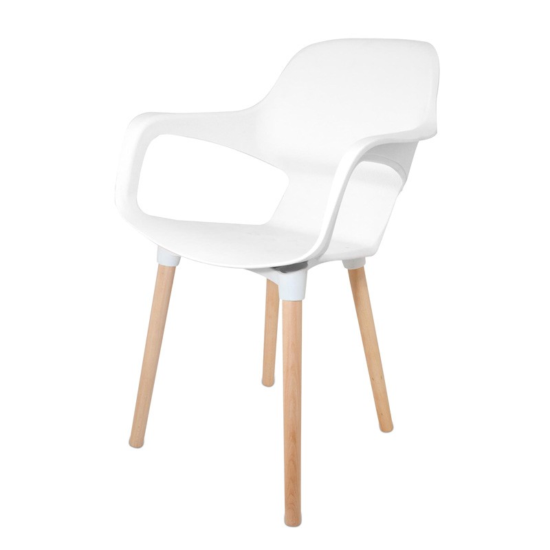 FAUTEUIL AVEC ACCOUDOIRS MODÈLE ITALIA BLANC GASOLINE