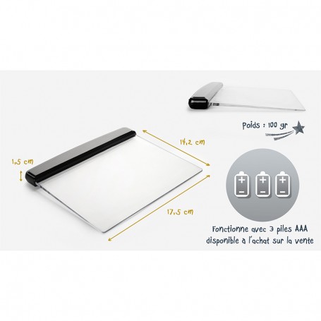 LAMPE DE LECTURE LED FORMAT LIVRE DE POCHE IREADD DYNABASS