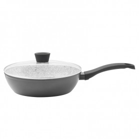 SAUTEUSE EN ALUMINIUM FORGE 26CM EFFET GRANITE ANTI-ADHÉSIVE ST26TFI