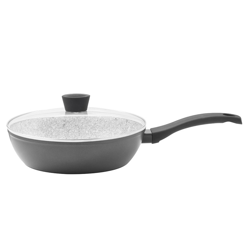 SAUTEUSE EN ALUMINIUM FORGE 26CM EFFET GRANITE ANTI-ADHÉSIVE ST26TFI