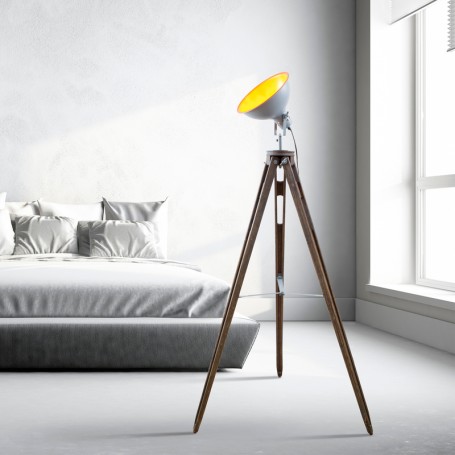 LAMPADAIRE 145CM BOIS ET MÉTAL MODÈLE FACTORY MAC-ANDREWS