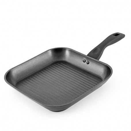 Grill aluminium forgé anti adhésif TFI 28cm NOA Kitchencook