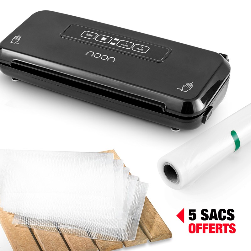 Machine sous vide tactile avec rouleau de sacs...