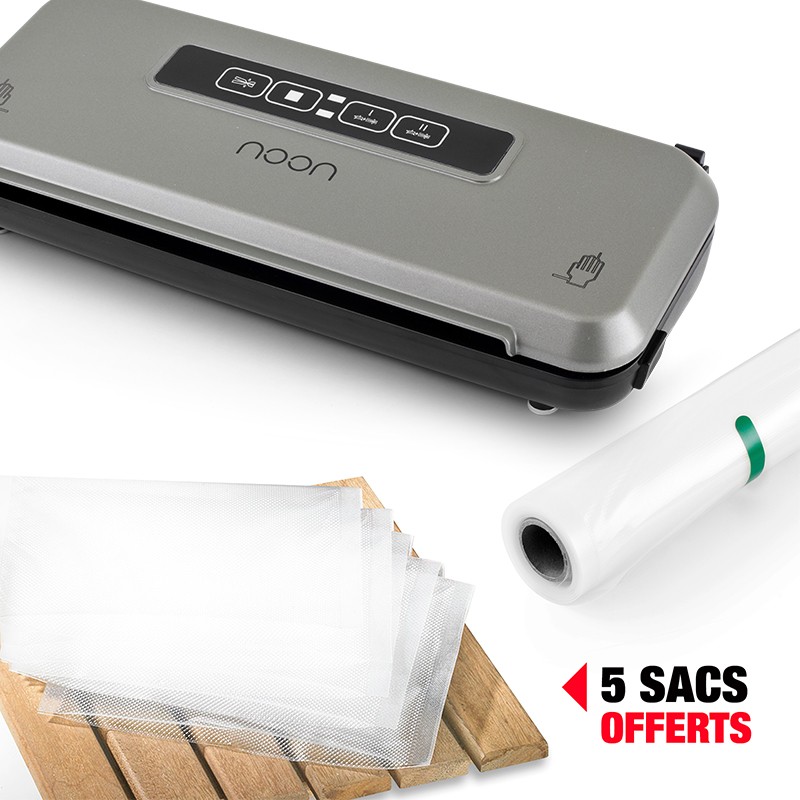 Machine sous vide tactile avec rouleau de sacs...