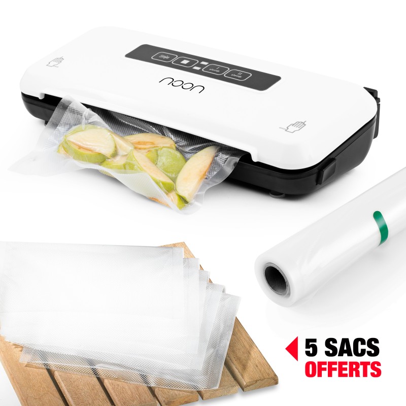 Machine sous vide tactile avec rouleau de sacs...