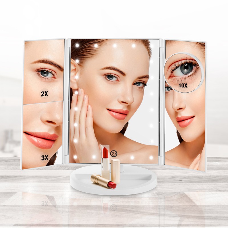 Miroir lumineux et grossissant x1, x2 et x3 TRIPTY3 Yoghi