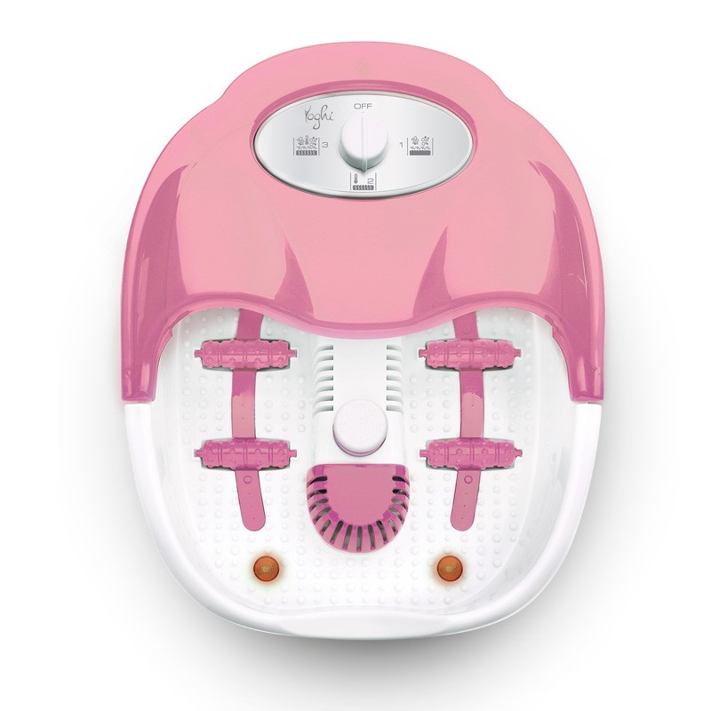 Bain de pied massant et pédicure HFM800 Yoghi rose