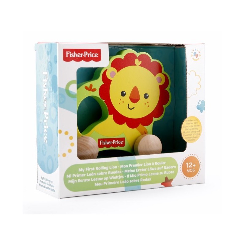 Mon Premier Lion A Tirer En Bois LION_FISHERPRICE