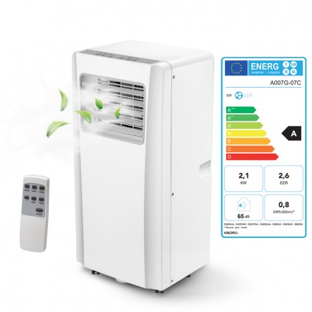 Climatiseur 3 fonctions mobile et compact avec poignée FRESH7