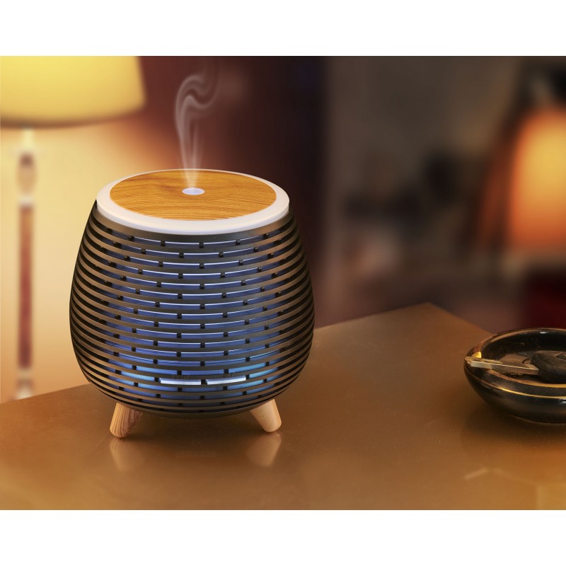 Diffuseur d'arôme, humidificateur et lampe Ultrasonique AROMI noir Yoghi