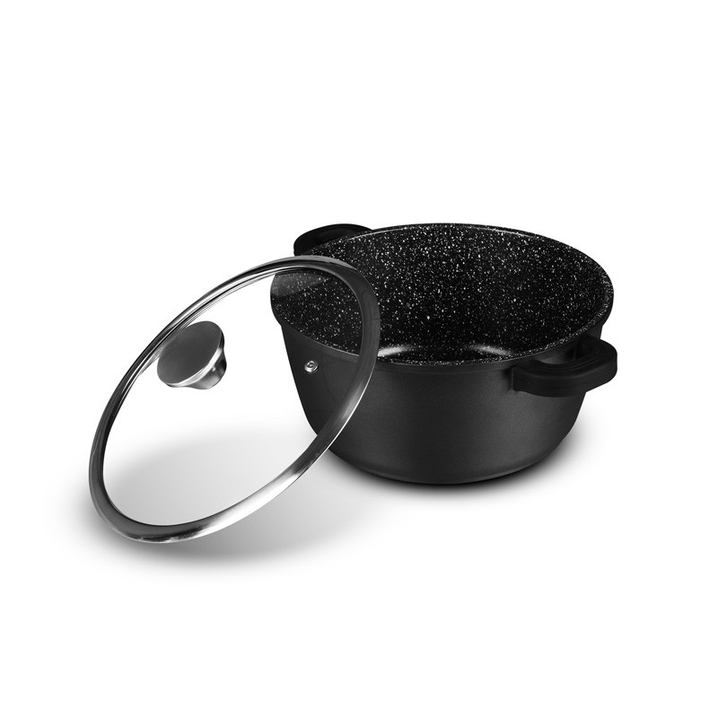 Faitout fonte d'aluminium 24 cm anti adhésif TFI CRISTAL Durand Dupont