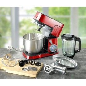 Robot pétrin 5.5L avec hachoir ANTARA PRO rouge Kitchencook 2