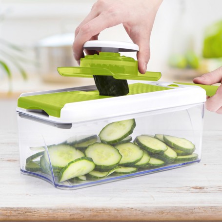 Mandoline Ajustable 4en1 inox SLICY_EXPRESS Cookart