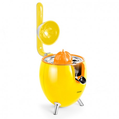 Presse agrumes double cônes avec filtre en acier PRESSPOD jaune Kitchencook