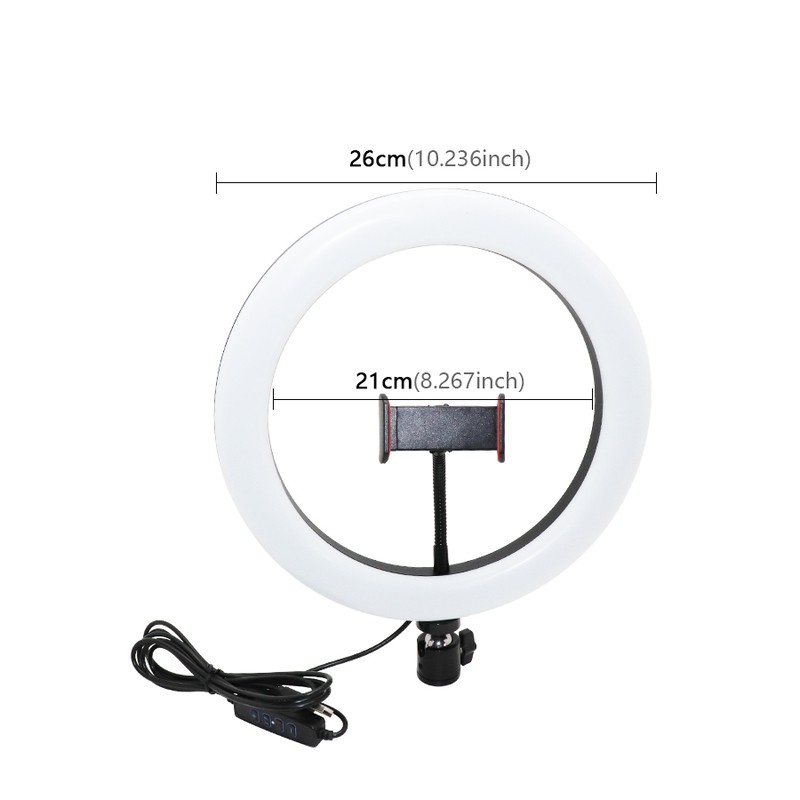 SELFIE SUR PIED AVEC ANNEAU LUMINEUX RÉGLABLE 10’ SUPPORT SMARTPHONE RL10 de WI-LIGHT