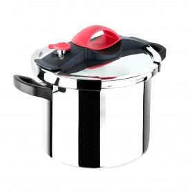 Autocuiseur 24cm Sitrapro TFI 10L Inox – Rouge SITRAPRO10L