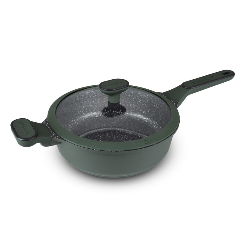 Sauteuse fonte d'aluminium anti adhésif 24cm TFI SEQUOIA Kitchencook