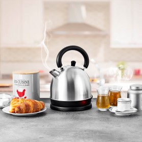 Bouilloire inox avec filtre anti calcaire lavable TeaKeatle Kitchencook 2