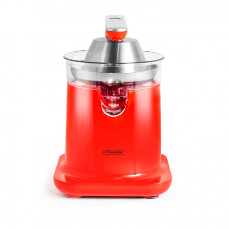 Presse agrumes double cônes et filtre en acier PRESSJUICE rouge Kitchencook