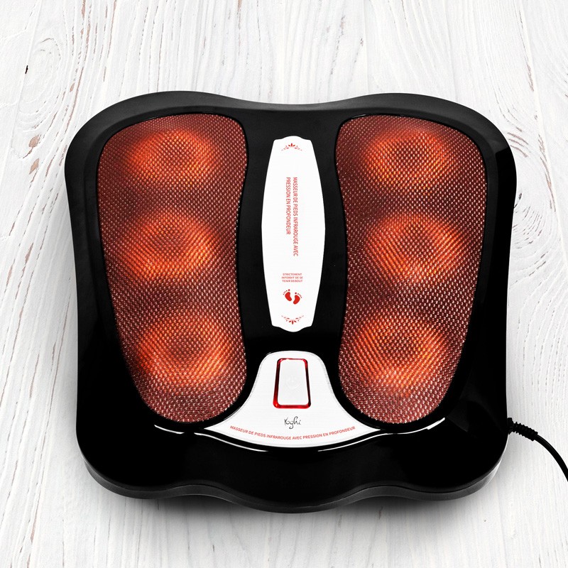 Masseur de pieds shiatsu infrarouge18 têtes MASS_FOOTBLACK Yoghi