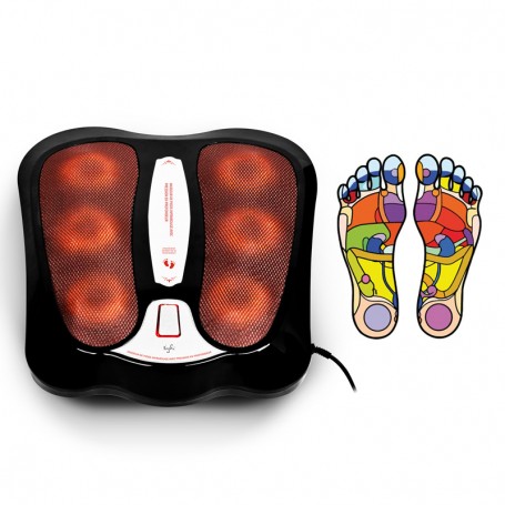 Masseur de pieds shiatsu infrarouge18 têtes MASS_FOOTBLACK Yoghi