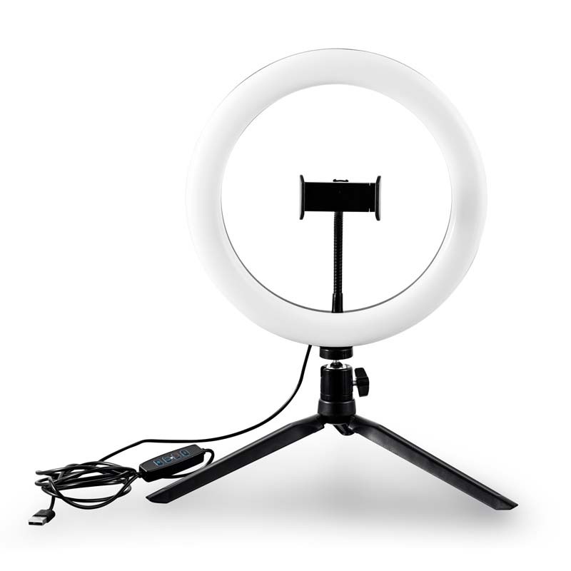 Trépied selfie avec anneau lumineux 3 couleurs RL1 Wi Light