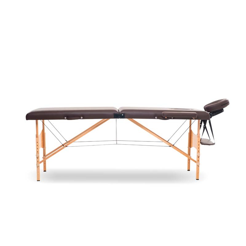 Table de massage pliante avec accessoires et housse TDM102 marron Yoghi