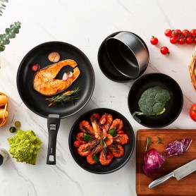 Batterie de cuisine 6pcs aluminium anti adhésif TFI FEEL6G Durand Dupont 2