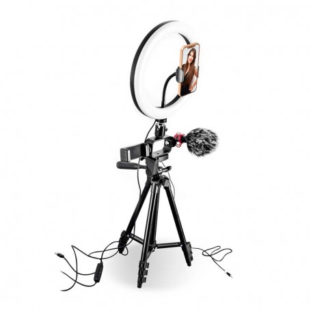 Trépied vlogging avec LED Livestreaming et microphone VLOG 550 Wi Light