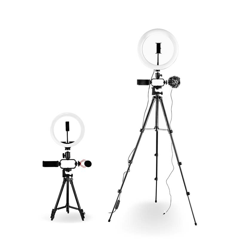 Trépied vlogging avec LED Livestreaming et microphone VLOG 550 Wi Light
