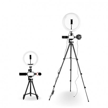 Trépied vlogging avec LED Livestreaming et microphone VLOG 550 Wi Light