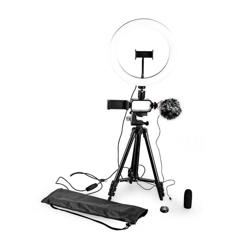 Trépied vlogging avec LED Livestreaming et microphone VLOG 550 Wi Light
