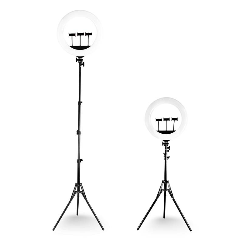 Selfie sur trépied professionnel avec 3 supports téléphone RL18 Wi light