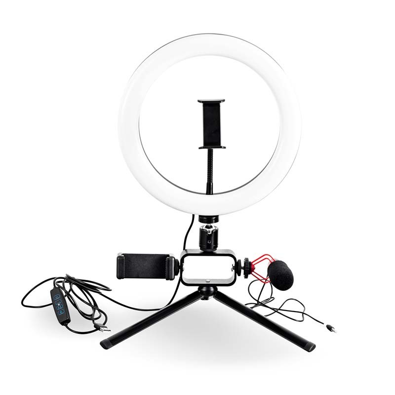 TRÉPIED VLOGGING KIT ET LIVESTREAMING AVEC ANNEAU LUMINEUX VLOG 350 DE WI-LIGHT