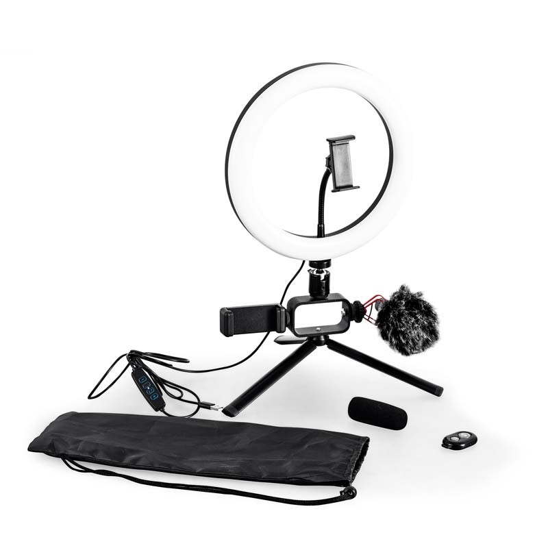 Trépied vlogging et livestreaming avec LED et microphone VLOG 350 Wi Light