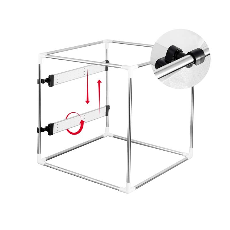 Mini studio photo pliable avec luminosité réglable STUDIOBOX L Wi-Light