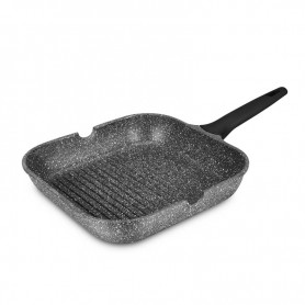 GRILL EN FONTE D'ALUMINIUM 28CM EFFET PIERRE GISORS GRIL28TFI DE DURAND DUPONT