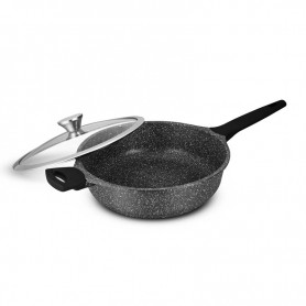 SAUTEUSE EN FONTE D'ALUMINIUM 24CM AVEC COUVERCLE GISORS ST24TFI DE DURAND DUPONT 2