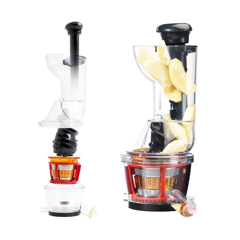 Extracteur de fruits et légumes à pression douce 3 tamis ULTIMATE rouge Kitchencook